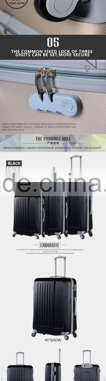 PC,ABS + PC Material color printing trolley luggage