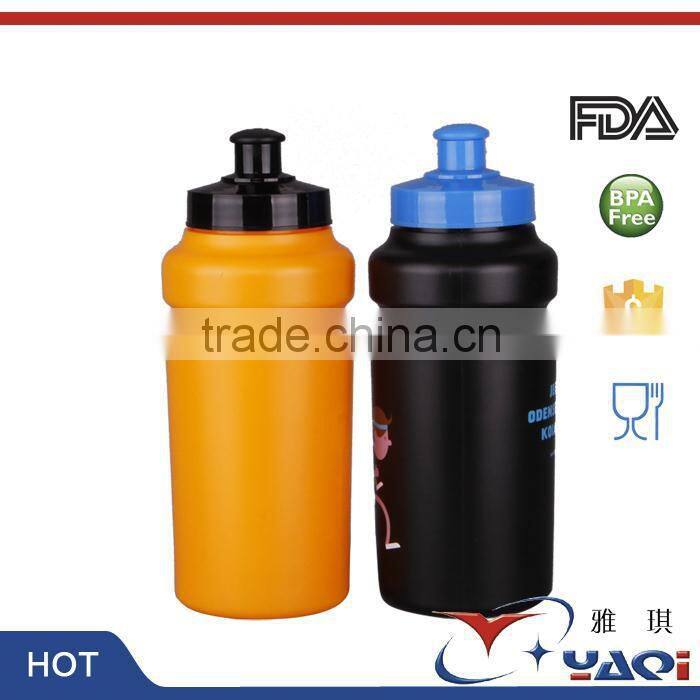 hiking travel water bottle bpa free saft plastic