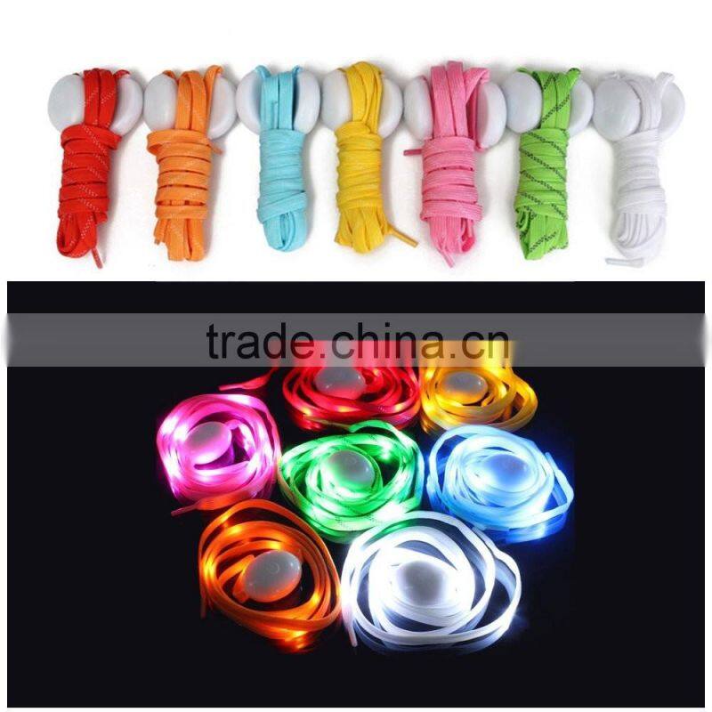 for shoe sole flashing Nylon light led shoelace