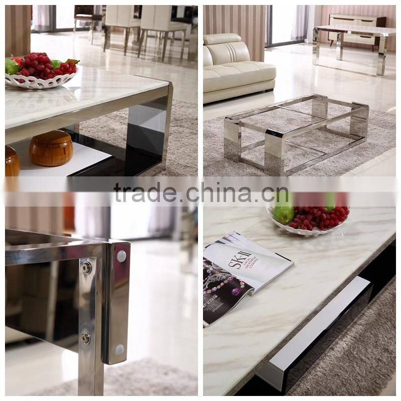Hot sale morden white marble animal coffee table