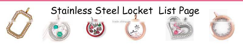 30 mm Coffee color stainless steel magnet glass floating locket for locket floating charm