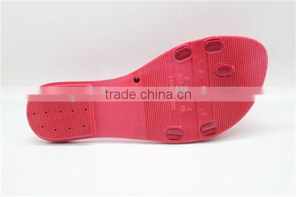 newest cute lady jelly shoes women sandals heart decoration flip flops