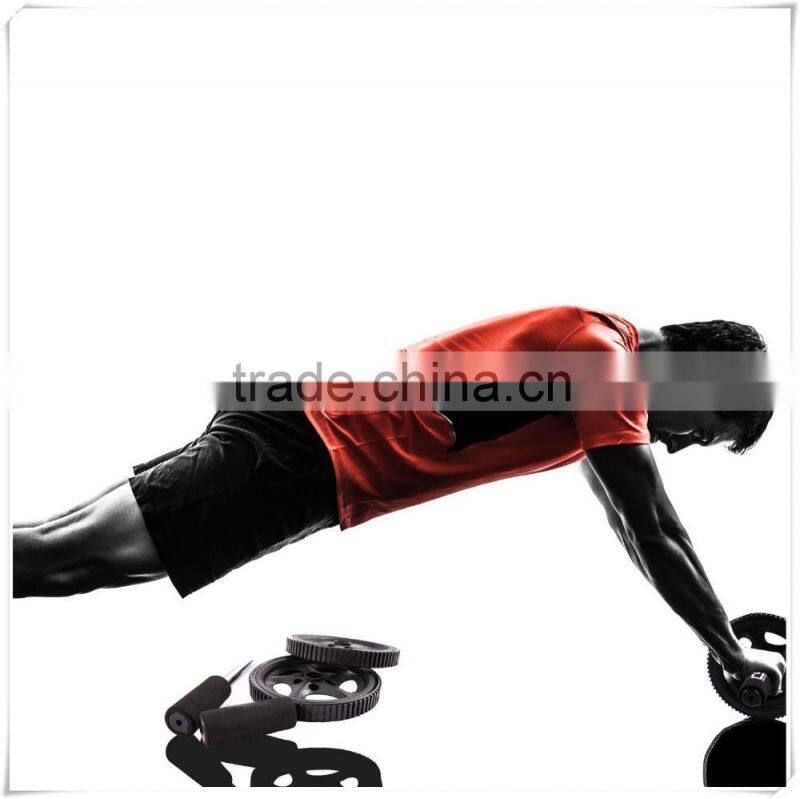 Abdominal Exercise Toning Wheel with Extra Thick Knee Pad Mat and Comfort Foam Handles