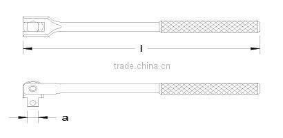 Non Magnetic socket set Titanium HINGED HANDLE WRENCH