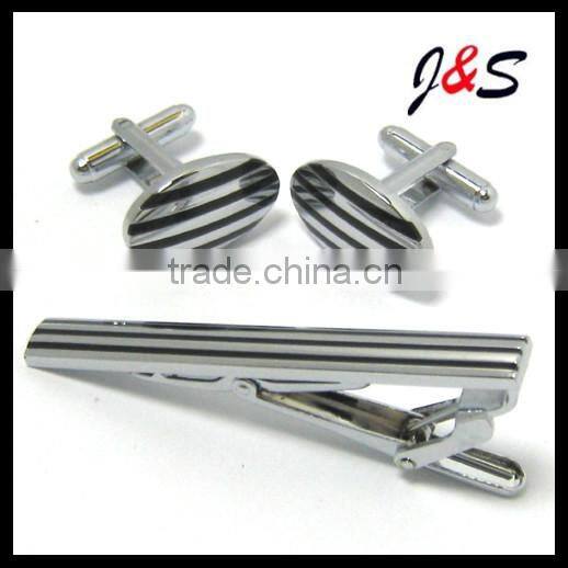 cufflinks and tie clip set engraved