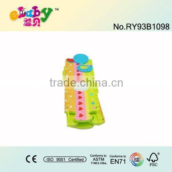 wooden growth chart for decoration