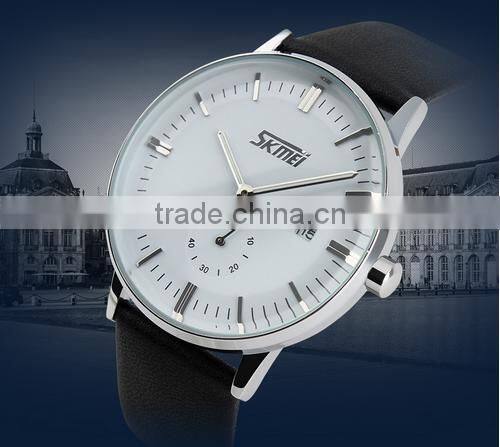 fashion man quartz leather japan movt quartz 3 atm water resistant watch