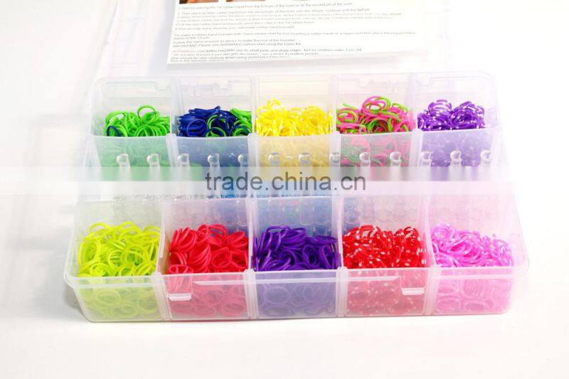 Crazy 5400 Loom Rubber Bands For Bracelet , Fun Loom Rubber Band Wholesale