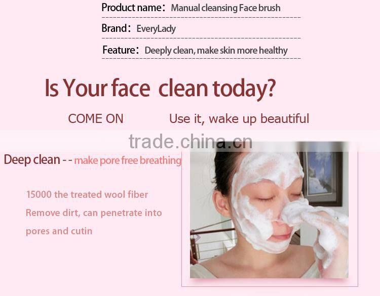 Colorful face washing brush handmade clean brush for women