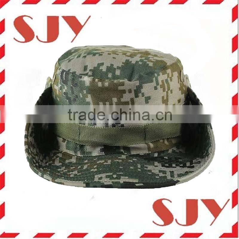 Military Jungle Large Brimmed Sun UV Protection Bucket Cap