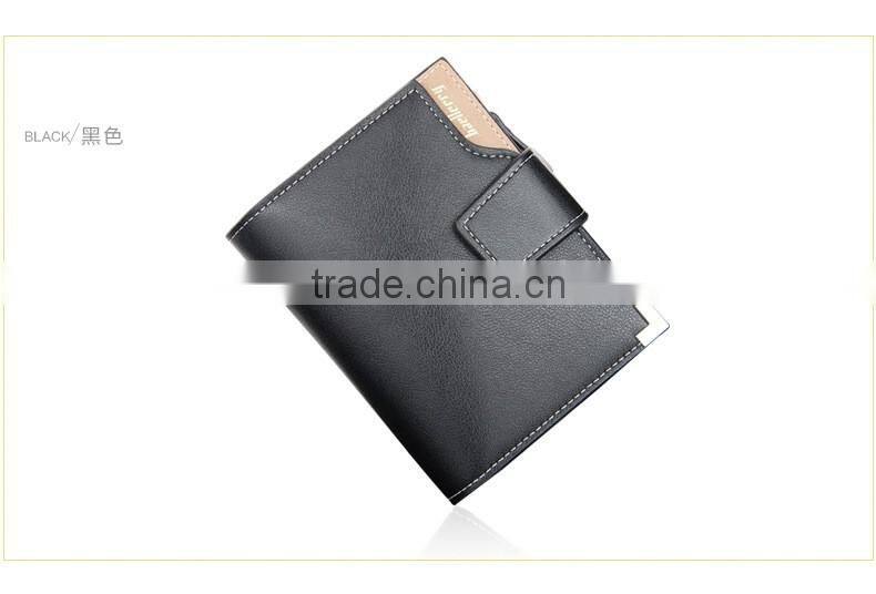 Fashion short man leather baellerry wallet
