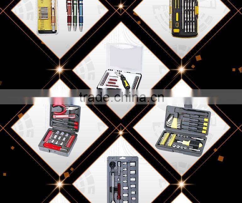 27Pcs Mechanical Tools Set, Plastic Tool Box with Hand Tools