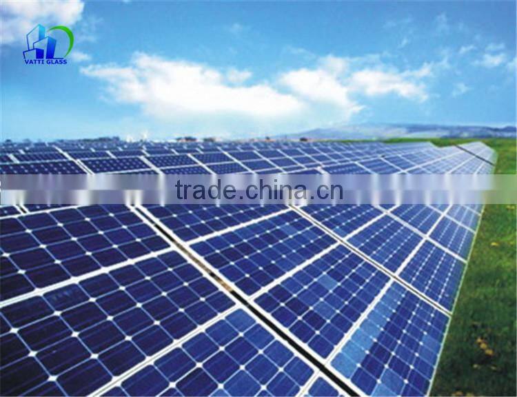 3.2mm Low-iron Tempered Glass Use To Cover The Solar Cells