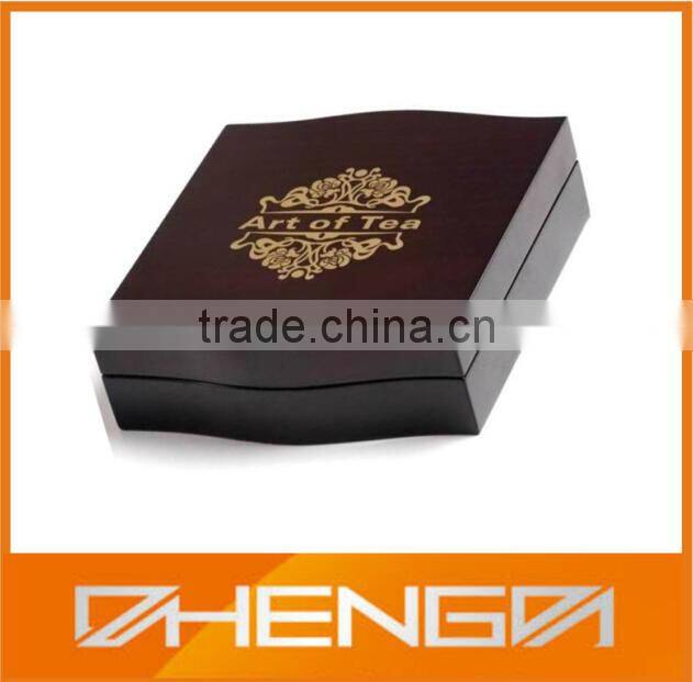 High Quality Black matte wooden tea box for gift(ZDL-W317)