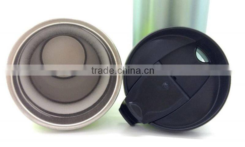 2016 Newly Design Premium 18/8 Stainless Steel Car Travel Mugs Coffee Mug With Screw Top & Bottom