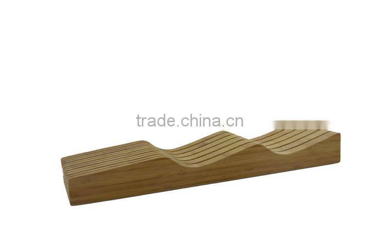 DX003/In Drawer Counter Kitchen Bamboo Knife Holder Rack Storage Block