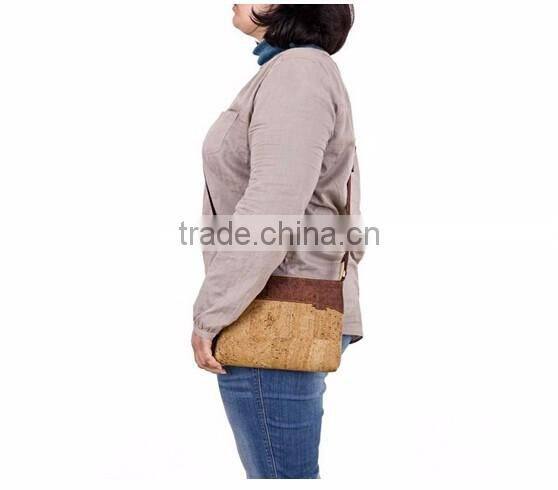 Custom logo design fashionable cork woman lady handbag
