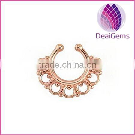 American&European style new fashion fake nose ring non piercing nose ring