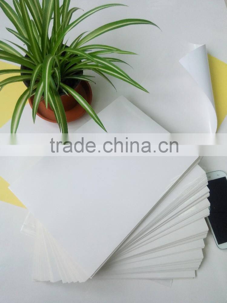 white liner cast coated sticker paper