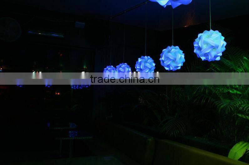 IQ Ceiling Lamp Shade-Modern Pendant Jigsaw Lighting Size M-Flatpack 25 cm Diameters After Assemble