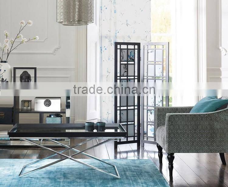 Modern Chrome Metal tea table set