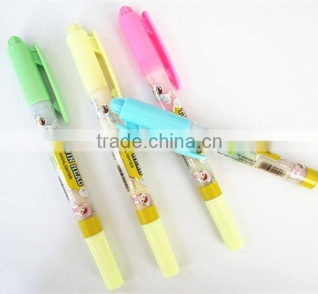 double head highlighter ,promotion highlighter pen