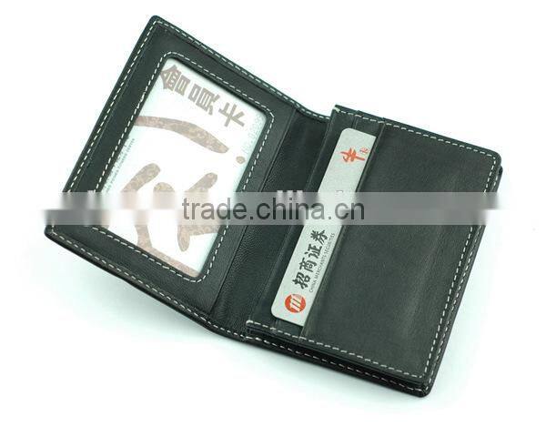 Custom Logo/Brand Nappa Leather Man's Card Holder Wallet