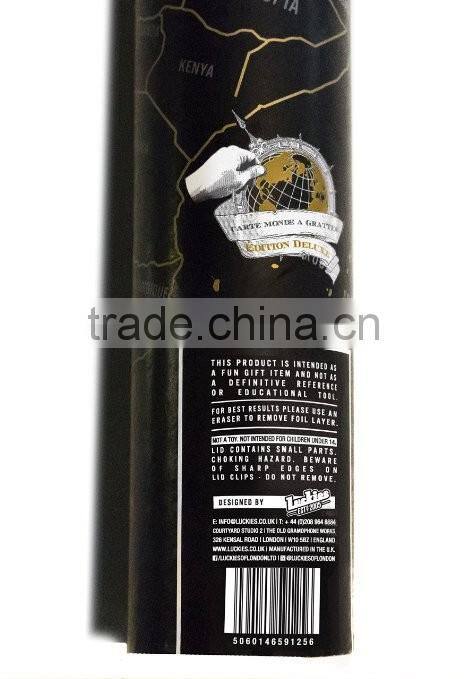 Factory directly selling Travel Scratch Map