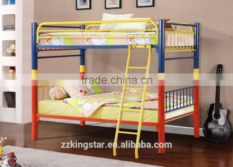 Dormitory bed frame high quality twin bunk bed metal bunk bed
