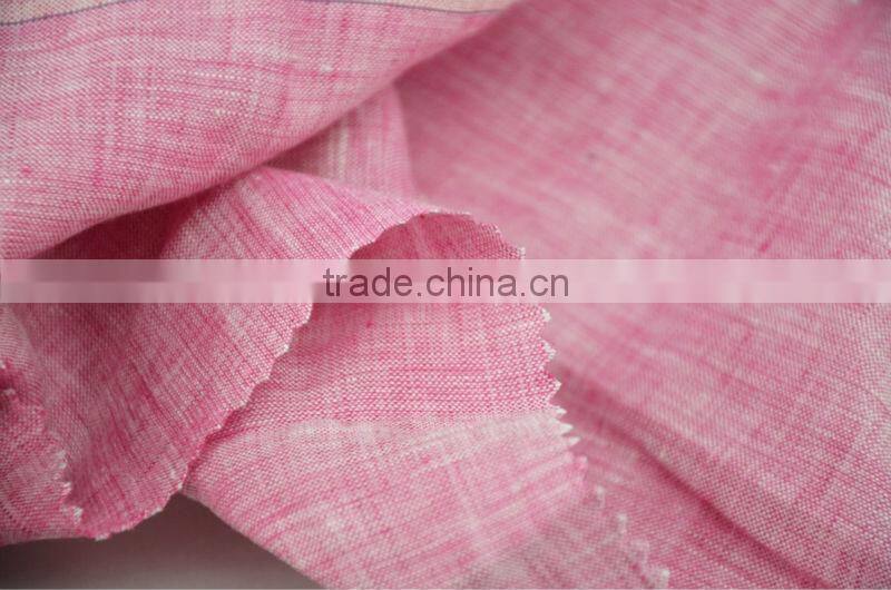 Wholesale linen fabric yarn dyed linen fabric