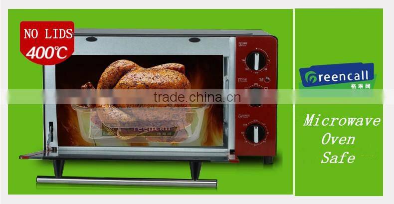 Hot Sell Round Borosilicate Glass Lunch Box Set With Takeaway Bag