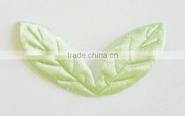 2 Connected Ultrasonic Embossing Satin leaves