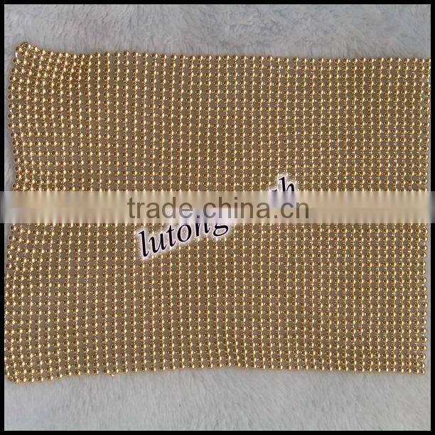 Anping 2014 new design fashion round metal sequin fabric