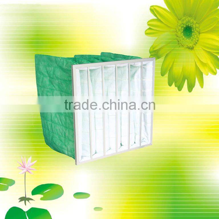 washable pocket medium efficiency F5 F6 F7 F8 bag type industrial air filter