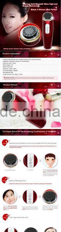 Titanium gold magnetic wave high-end beauty instrument BD-CS016