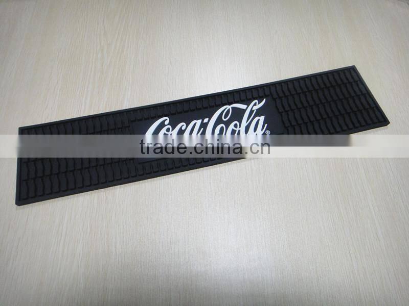 Soft Pvc Rubber Custom Logo Bar Mat