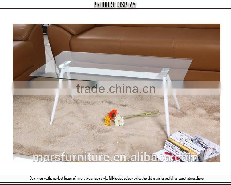 Modern cheap glass coffee table LCT-025