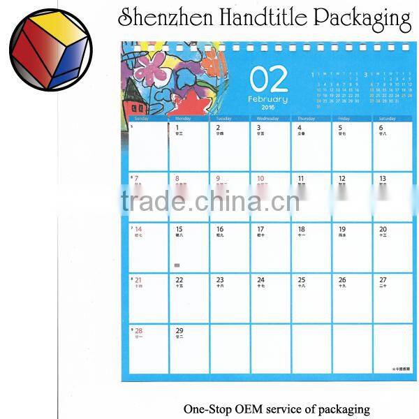 china cheap calendar printing factory