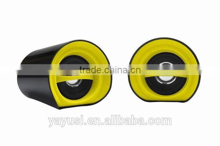 High Gloss Surface 2.0 CH USB Mini Computer Speaker For Laptop, 5W*2