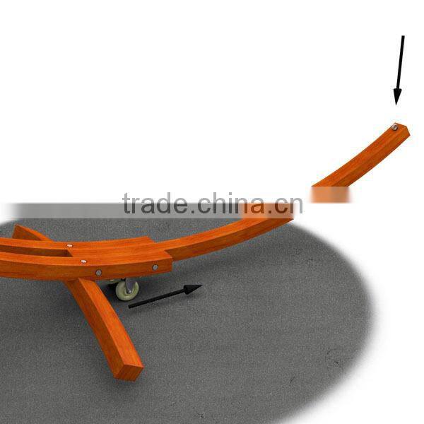 Hot Sell Wooden Hammock Stand With Cable Rope
