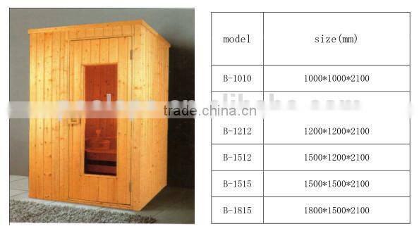 luxury personal sauna steam room / home sauna size / wooden sauna room