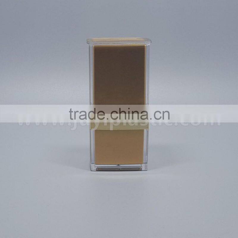 15ml 30ml 50ml square cosmetic lotion pump acrylic bottle, plastic cosmetic lotion pump acrylic bottle with high quality