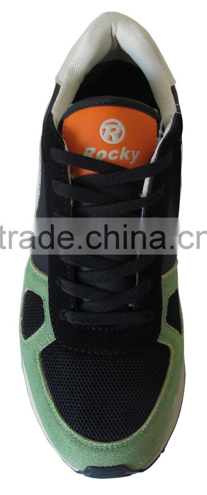 New style cow suede mens classic running shoes sport footwear men