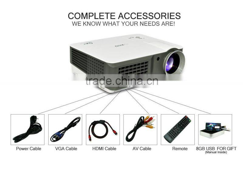 Newest best competitive price projector with 1024 x 600 led home projector