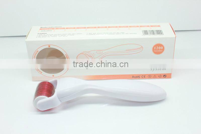 1200 titanium meso roller/titanium derma roller skin roller, hair roller, body roller