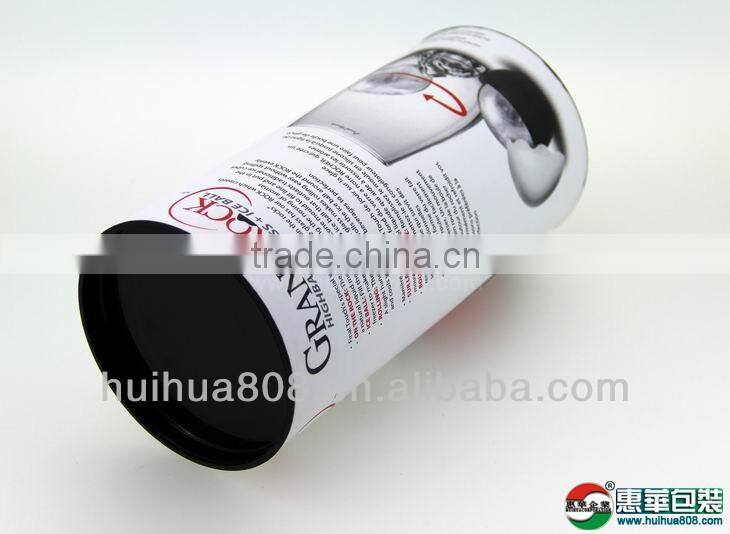 cardboard tube round paper box krafter wine packaing
