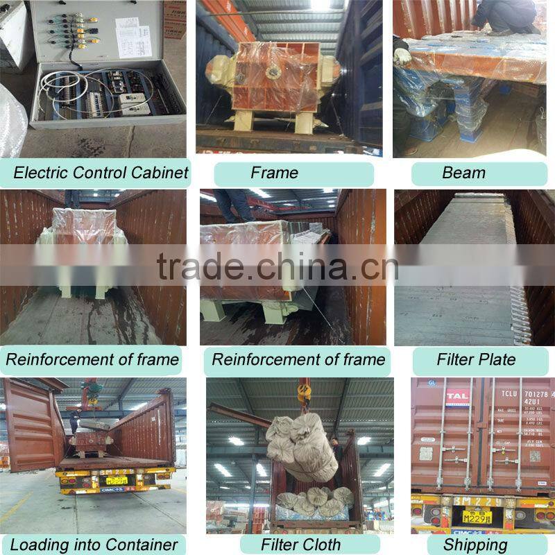 Semi-automatic membrane filter press machine equipment