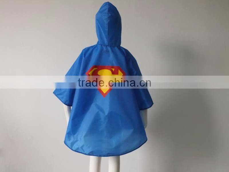 YS Superhero rain cape (boy girl) of 7 different styles for kids and adult