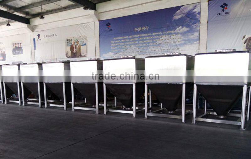 Customized SUS 304 SUS 316L Mixing Square Hopper / medical Hopper / conical hopper