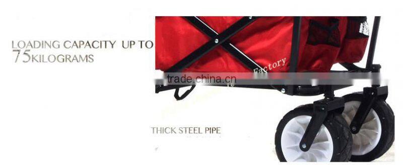 camping foldable pull cart lovely baby trolley